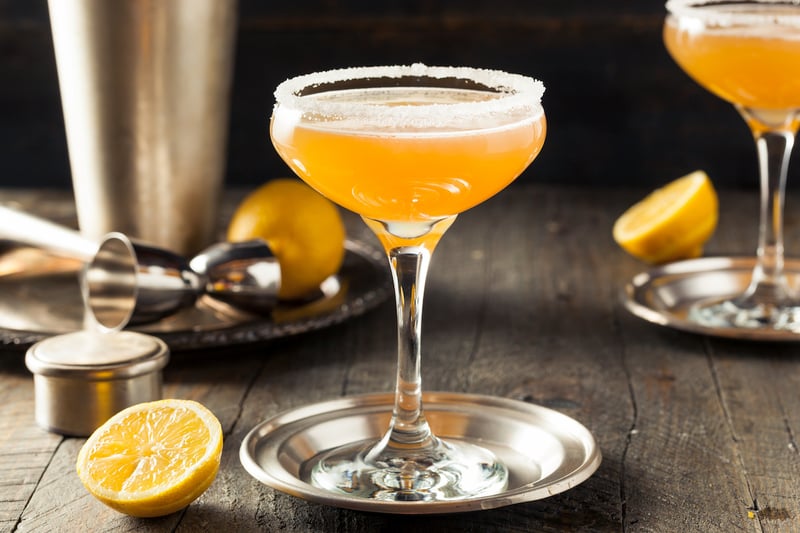 Cognac Sidecar Cocktail