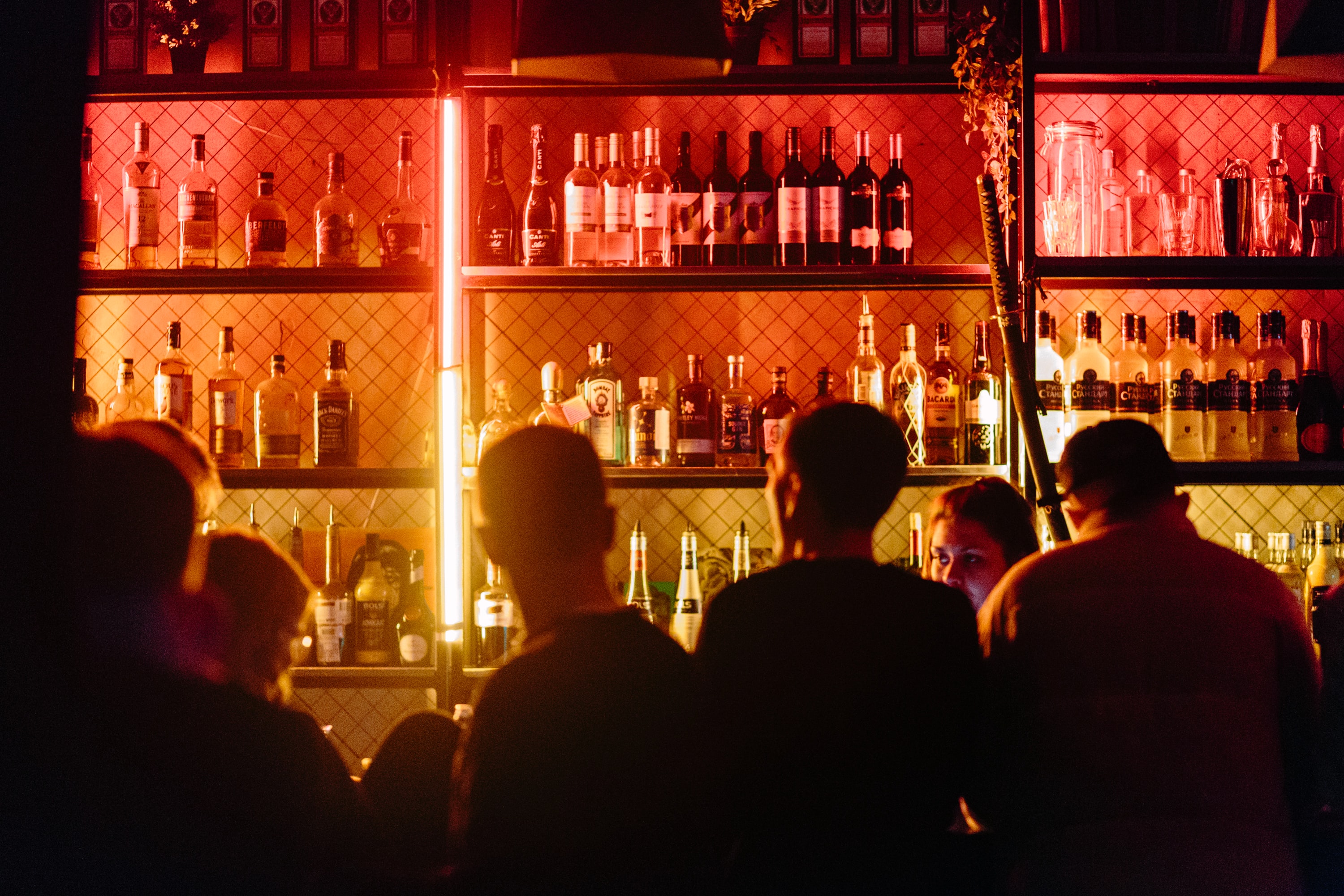 crowded bar