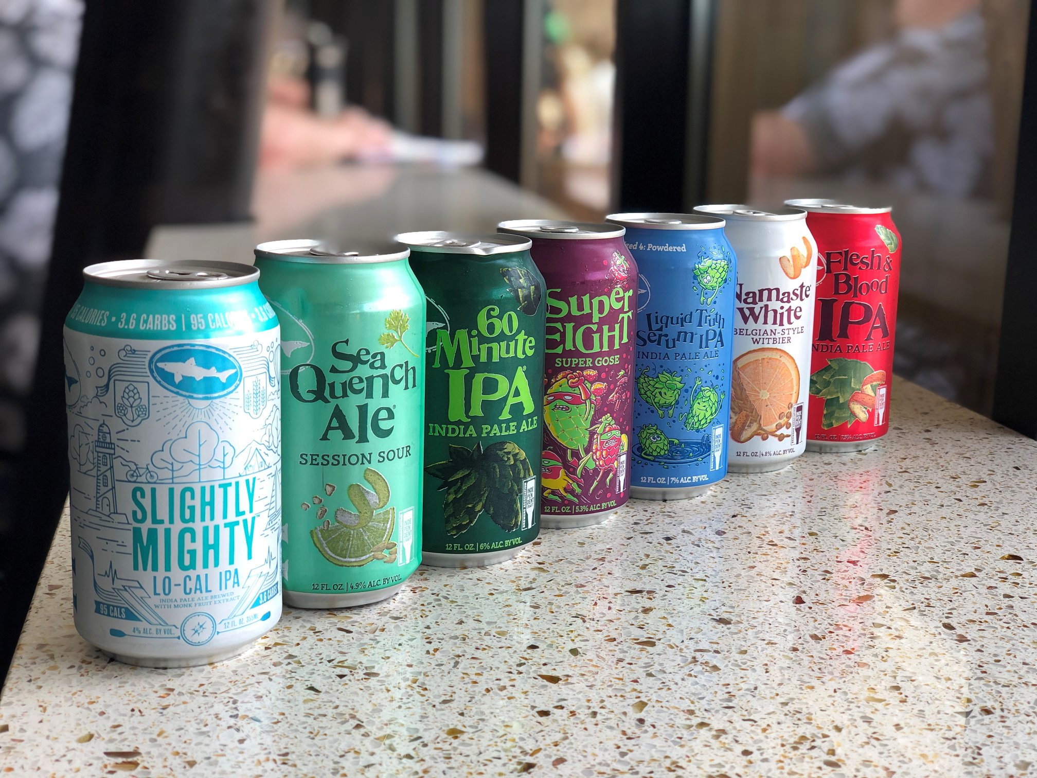 low cal dogfish head beer
