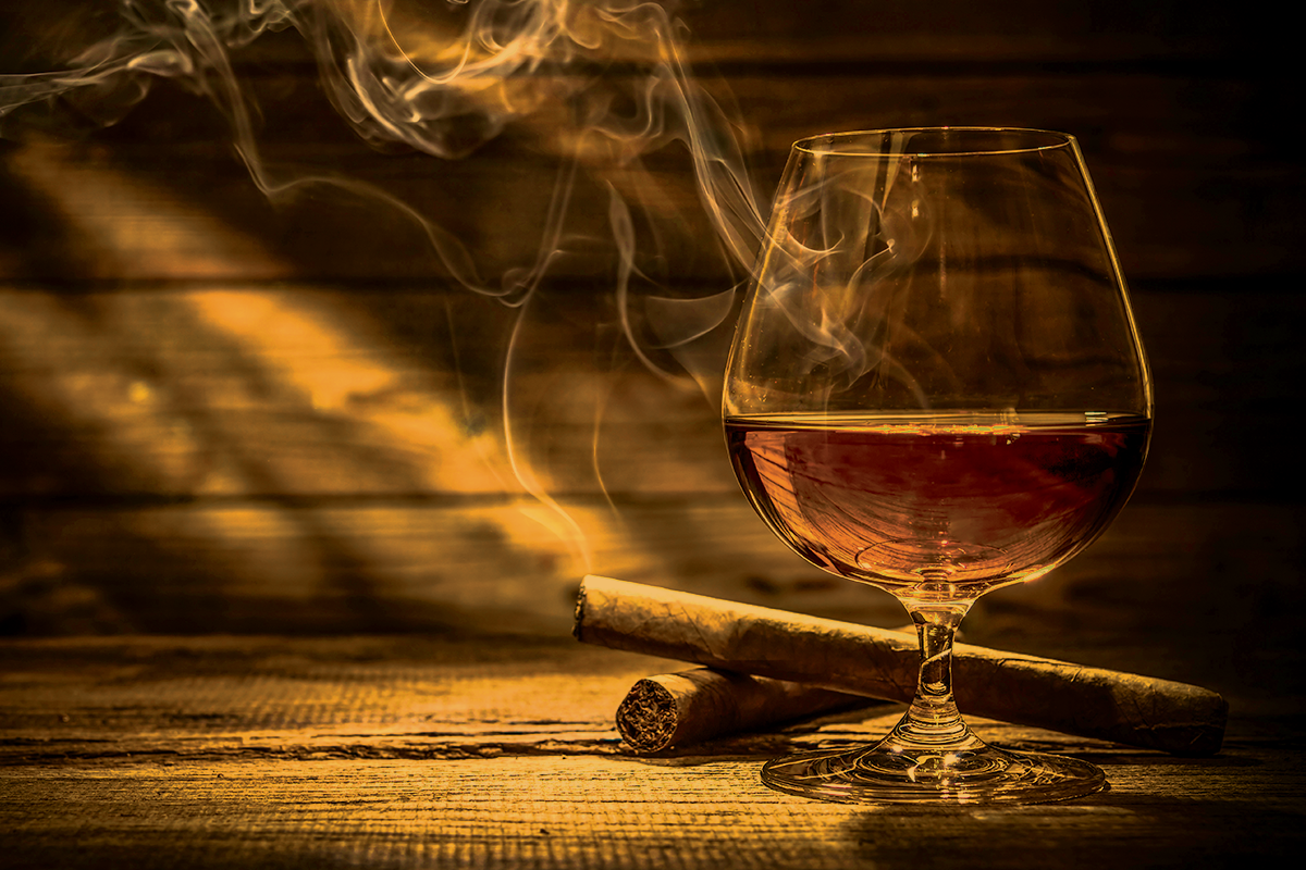 Cognac Or Brandy On A Black Stock Photo - Download Image Now - Cognac  Region, Cognac - Brandy, Drinking Glass - iStock